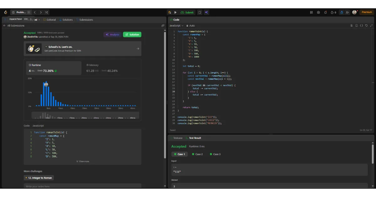 Another LeetCode Problem Solved! | Roman to Integer