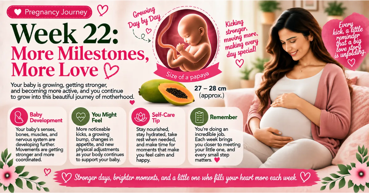 Pregnancy Week 22: Your Baby Is Growing, Moving and Becoming More Real Every Day