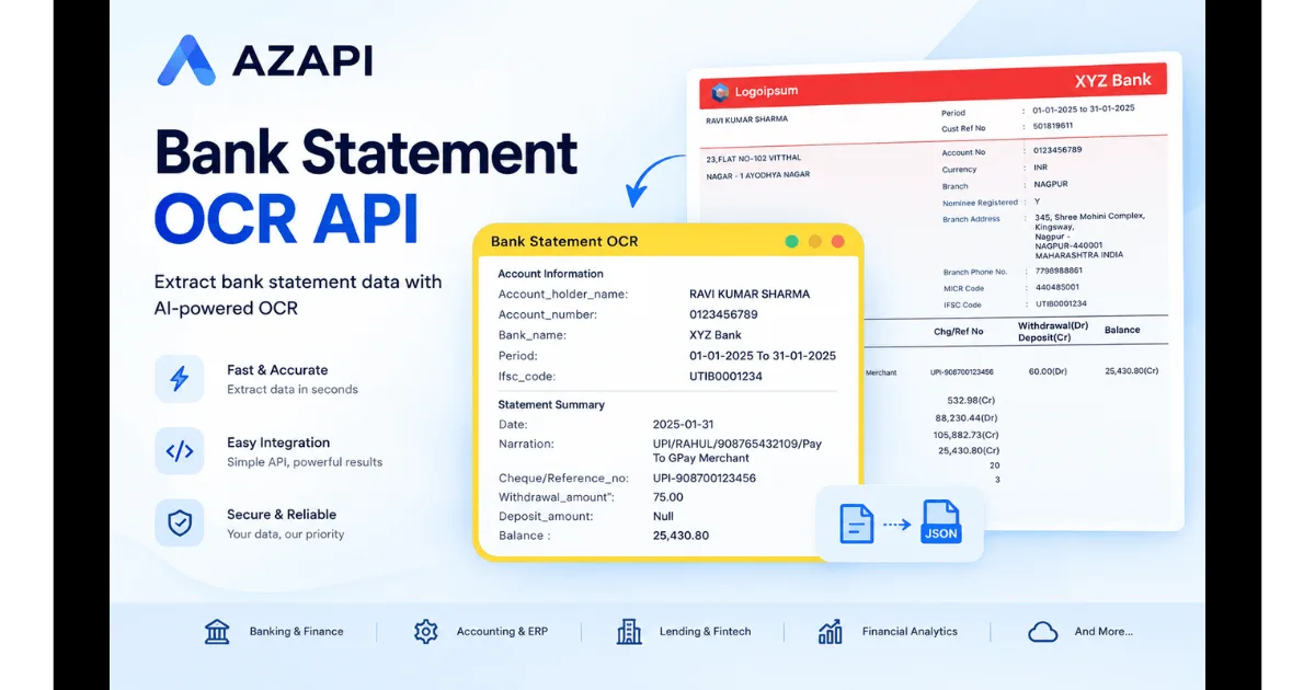 Making Bank Statement Data Easier to Process with OCR