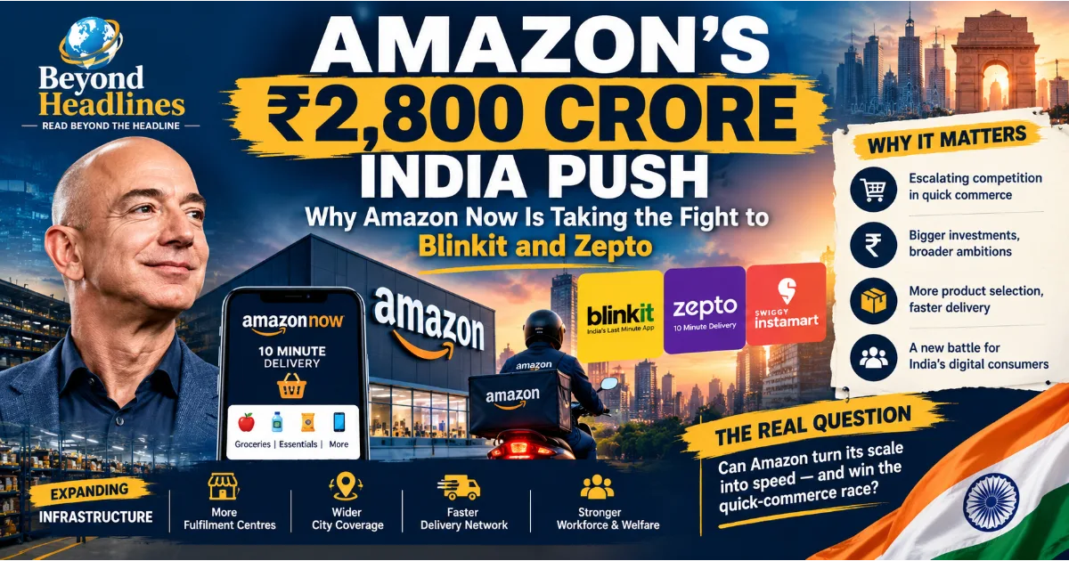 Amazon’s ₹2,800 Crore India Push: Why Amazon Now Is Taking the Fight to Blinkit and Zepto