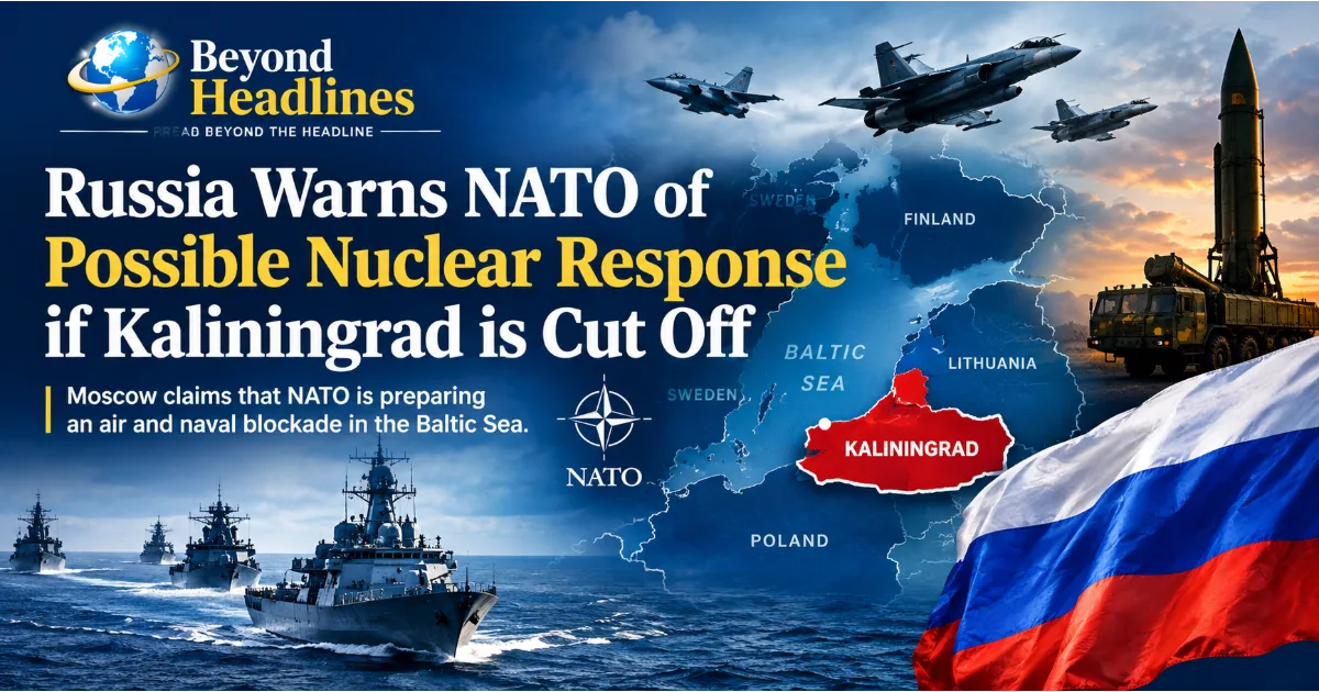 Russia Warns NATO of Possible Nuclear Response if Kaliningrad Is Cut Off as Baltic Tensions Rise
