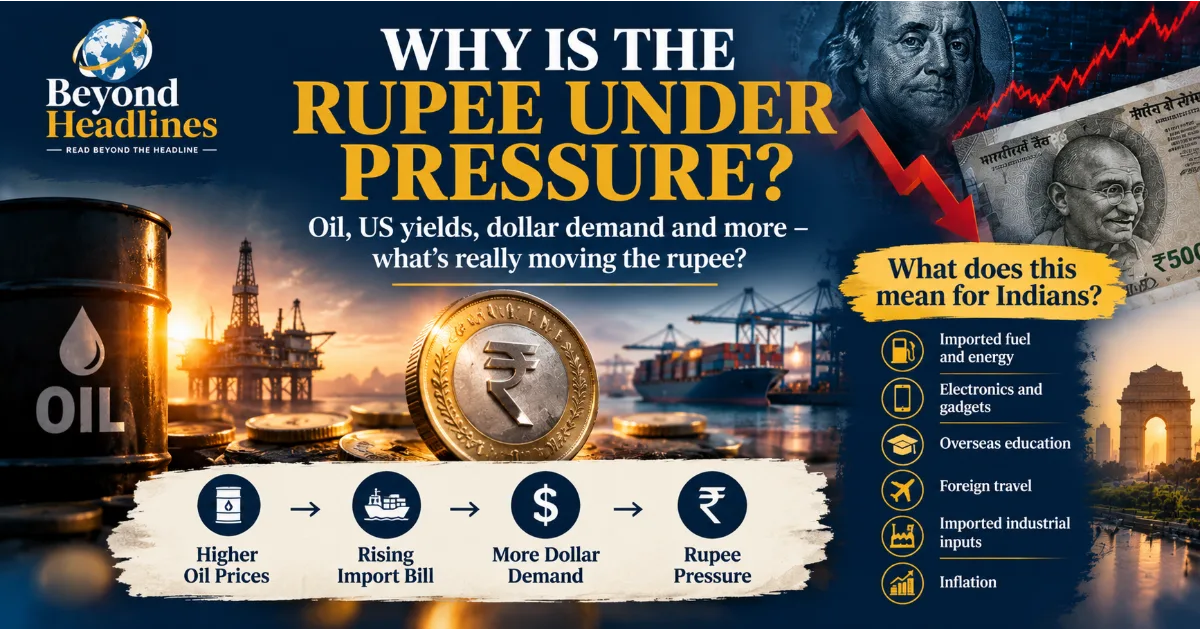 Why Is the Rupee Under Pressure? Oil, US Yields, Dollar Demand and What It Means for India