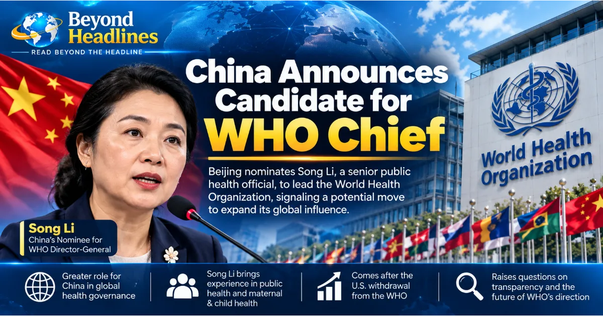 China Enters the WHO Leadership Race: Who Is Song Li and What Her Nomination Means for Global Health
