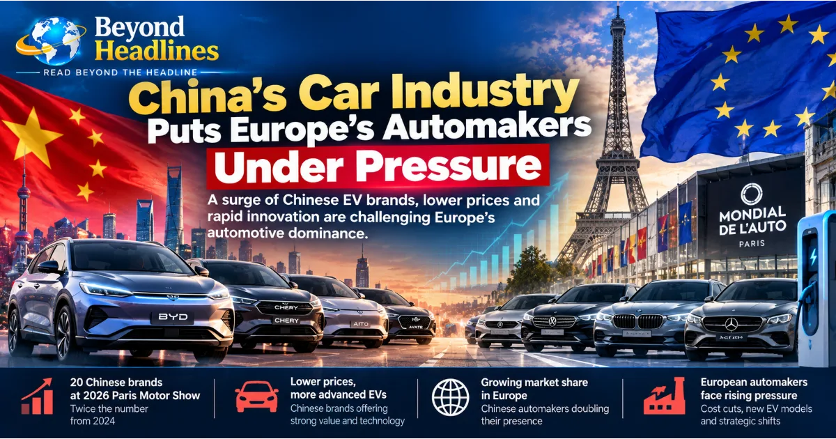 China's Car Industry Is Putting Europe's Automakers Under Pressure: The Battle for the Future of the Global Car Market