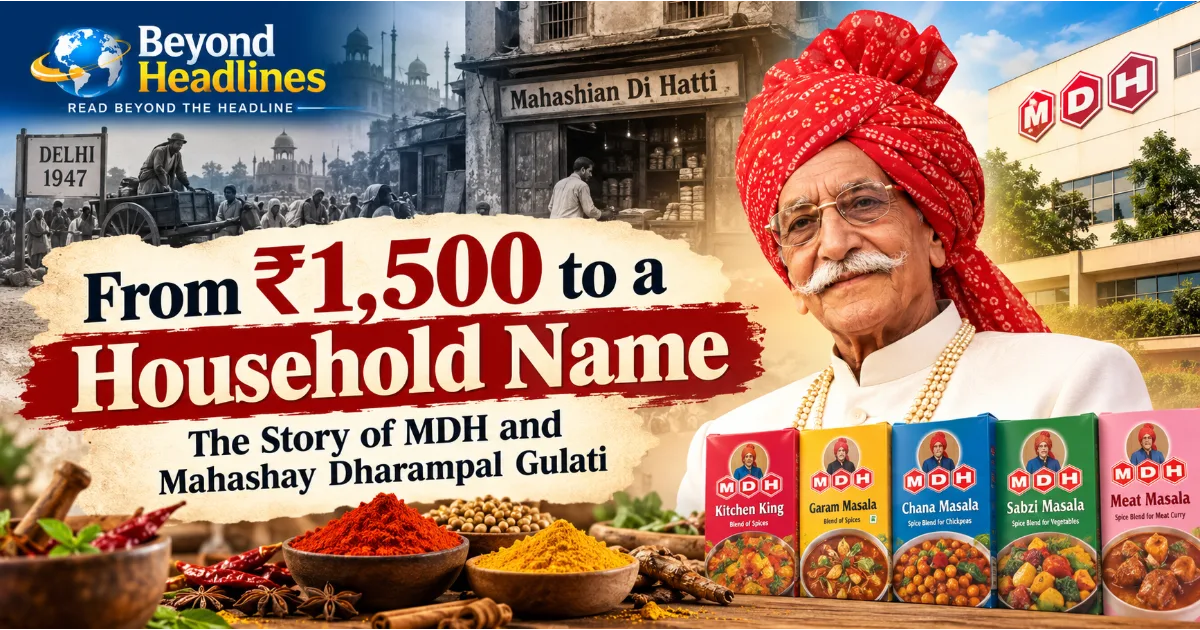 From ₹1,500 to a Household Name: The Story of MDH and Mahashay Dharampal Gulati