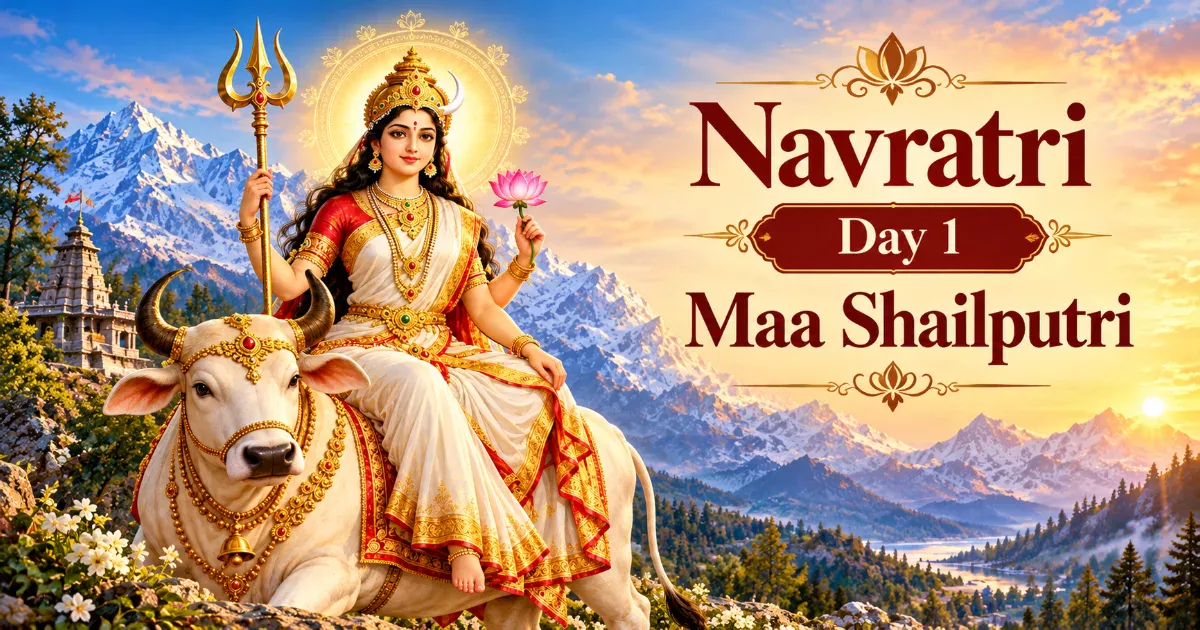 Maa Shailputri: The Goddess of Strength, Devotion and New Beginnings