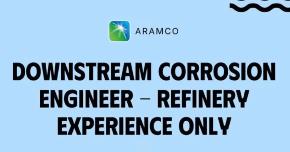 Aramco : Hiring - Freshers & Experienced both