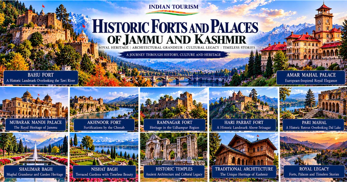 Jammu and Kashmir's Historic Forts and Palaces: Exploring Royal Heritage and Architectural Grandeur
