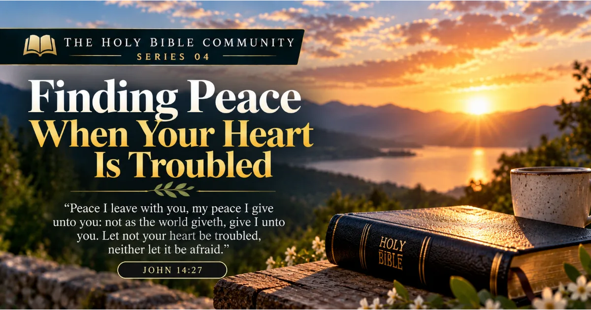 Finding Peace When Your Heart Is Troubled