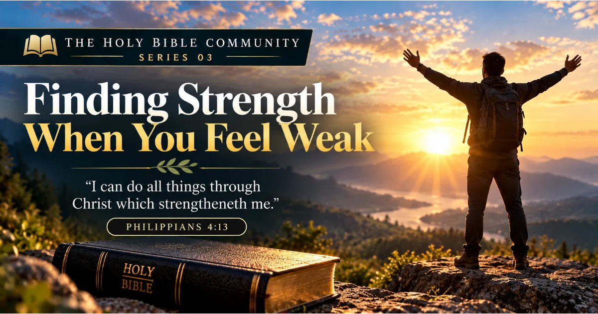 Finding Strength When You Feel Weak